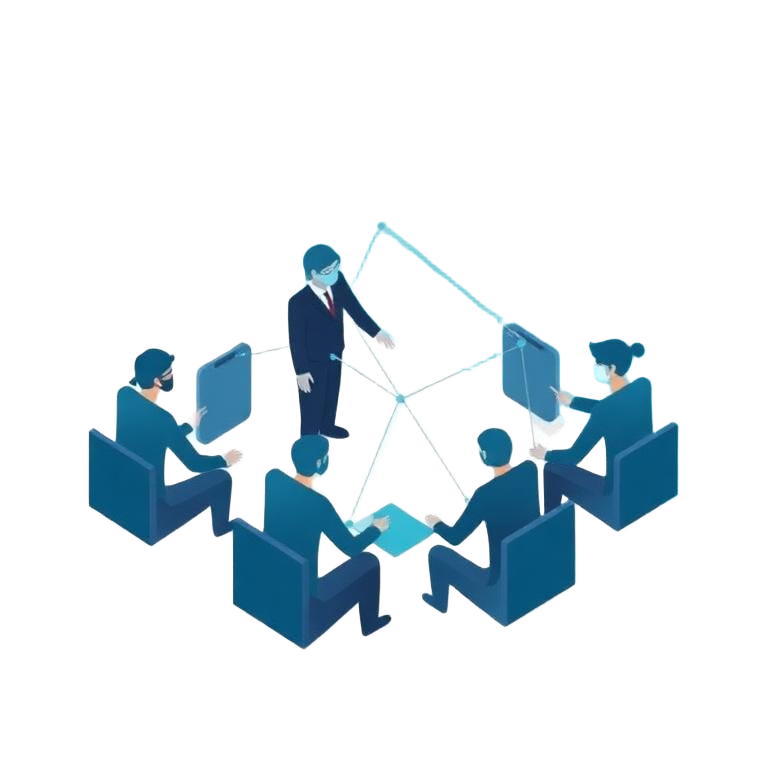 團隊協作示意圖